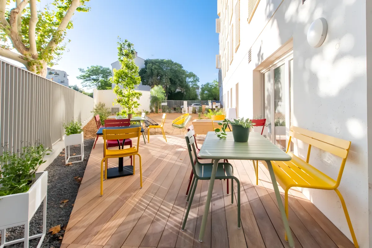 Investissement immobilier ancien rénové : Programme Crea - Cité Créative situé à MONTPELLIER (34070), éligible au dispositif LMNP résidence services.