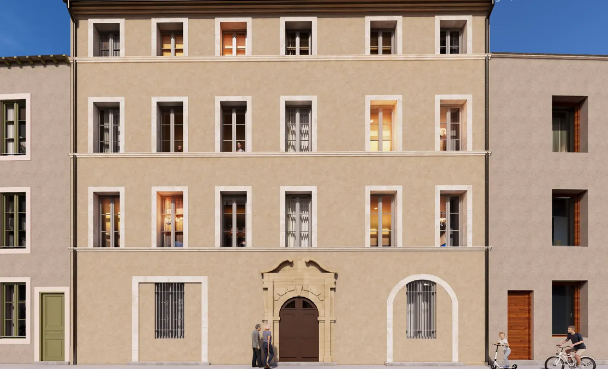 Investissement immobilier ancien rénové : Programme Le Portail des Orangers situé à Nîmes (30000), éligible au dispositif Malraux.